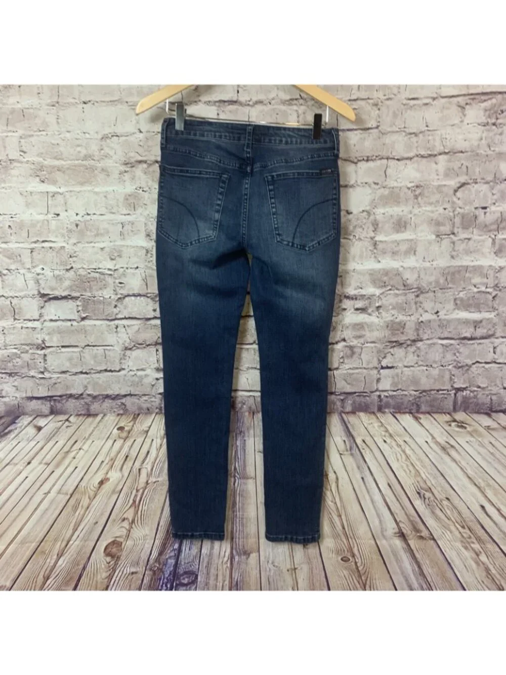 Joe’s Skinny Medium Wash Mid Faded Rise Denim Jeans